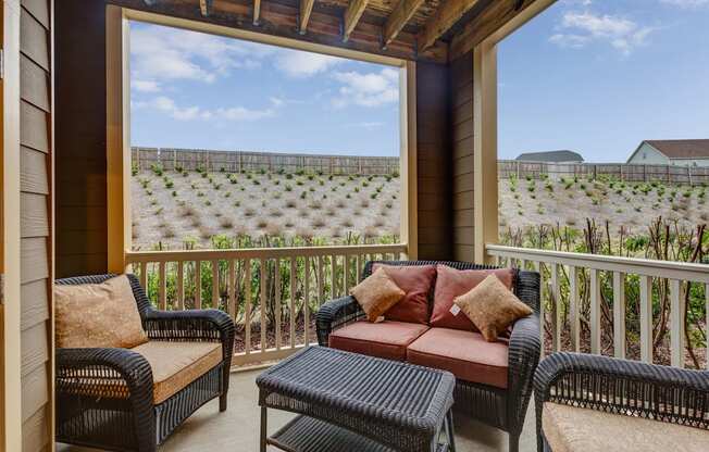 Large Balconies/Patios at Patriot Park Apartment Homes in Fayetteville, NC,28311
