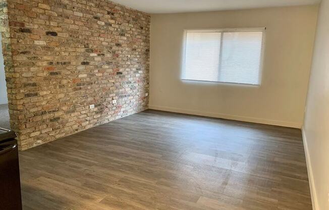 Faux Wood Plank Flooring in apartment