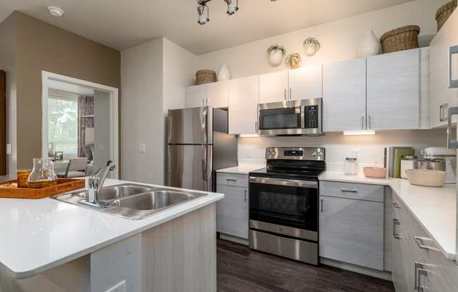 Kitchen area at the Flin