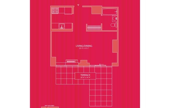 Studio, 1 bath, $3,750, Unit 206
