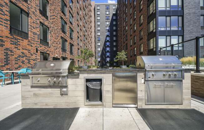 State of the art grills at The Brick of Hackensack, Hackensack, NJ