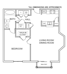 1 bed, 1 bath, 774 sqft, $1,489