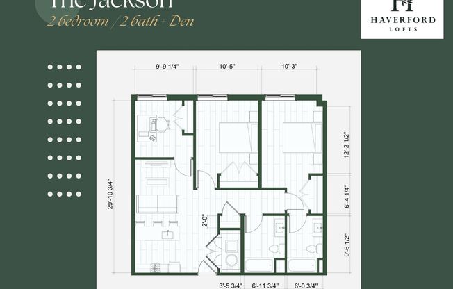 2 beds, 2 baths, 850 sqft, $1,925, Unit 1A
