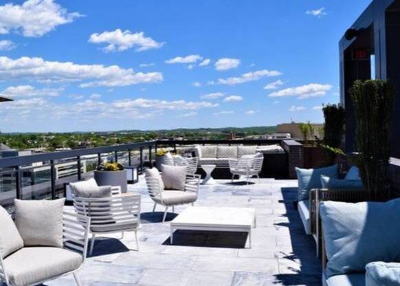 Rooftop Lounge with Numerous Gathering Spaces & Incredible Views