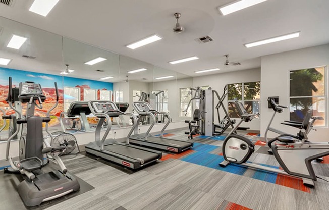 Fitness center at Bella Terra Apartments, Nevada