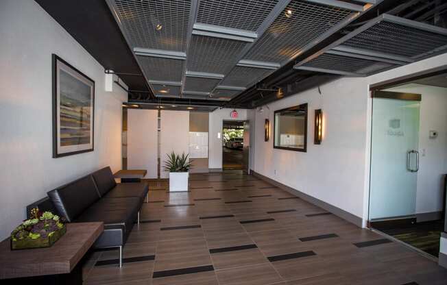 Lobby at Toluca Lofts, Toluca Lake, California