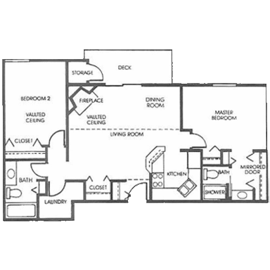 2 beds, 2 baths, 1,000 sqft, $1,250, Unit 3836h