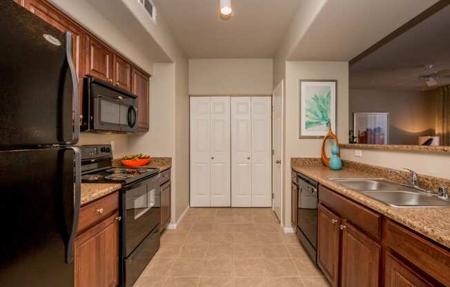 Fully Furnished Kitchen at The Passage Apartments by Picerne, Nevada, 89014