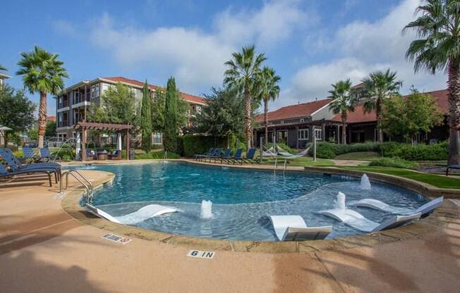 Blue Cool Swimming Pool at Teravista, Round Rock, TX, 78665
