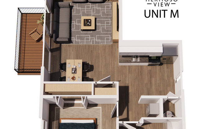 1 bed, 1 bath, 569 sqft, $1,595, Unit 404