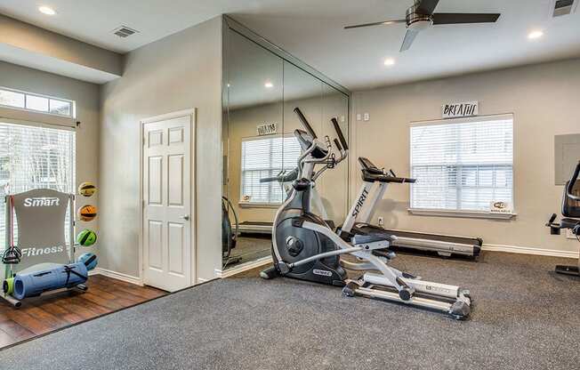 Cardio Machines In Gym at Newport Apartments, CLEAR Property Management, Texas