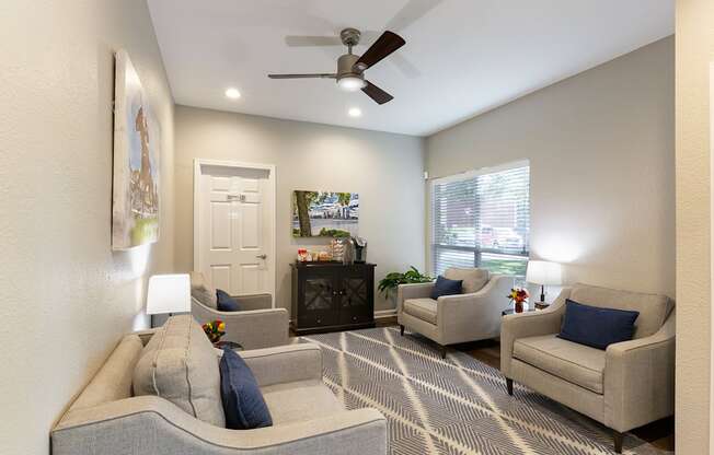 East Chase Apartments clubhouse waiting area