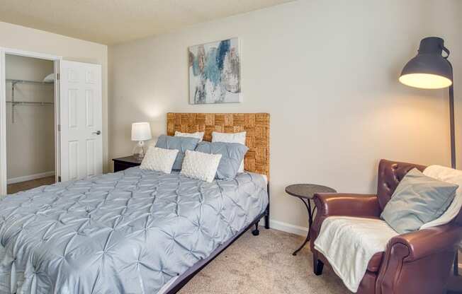 Fully furnished bedroom at Peninsula Grove
