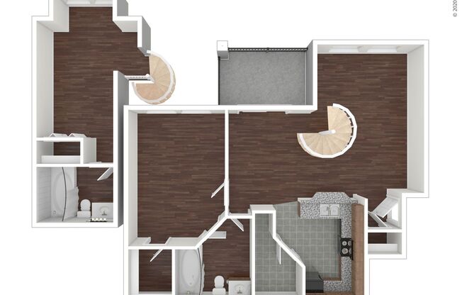 2 beds, 2 baths, 935 sqft, $1,375