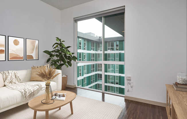 Living Room with Hard Surface Flooring