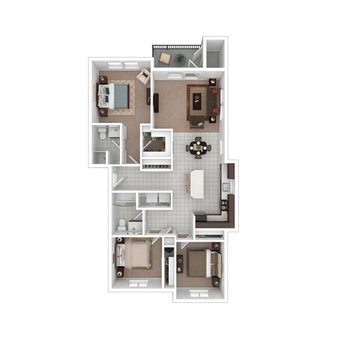 Three Bedroom Two Bath | Tualatin OR Apartments for Rent | River Ridge