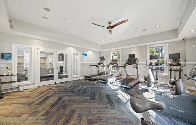 Fitness Center With Modern Equipment at Sterling Manor, Williamsburg, 23185