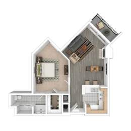 1 bed, 1 bath, 698 sqft, $2,745