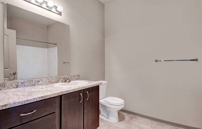 Bathroom with Extra Cabinet Space | Tualatin OR Apartments | River Ridge