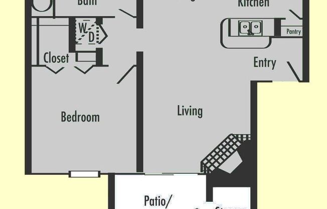 1 bed, 1 bath, 747 sqft, $1,324
