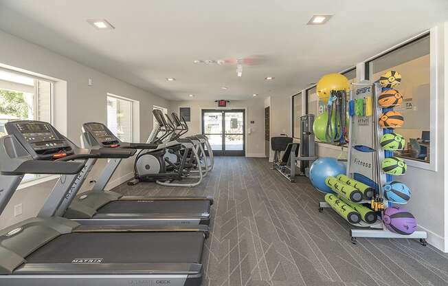 Gym with cardio and weights l Vue at the Lake in Sacramento