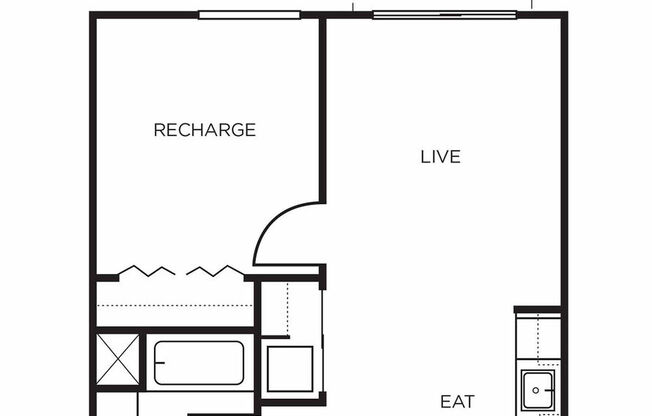 1 bed, 1 bath, 549 sqft, $2,070