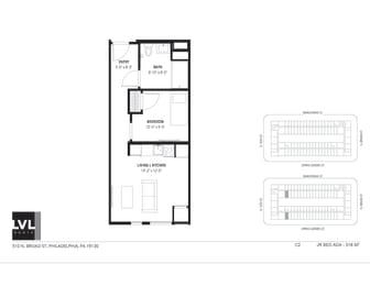 1 bed, 1 bath, 518 sqft, $1,779