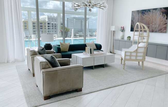Penthouse clubroom