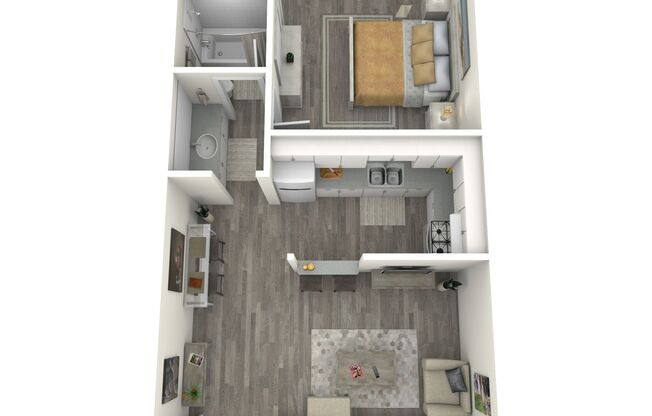 1 bed, 1 bath, 575 sqft, $1,095, Unit 389