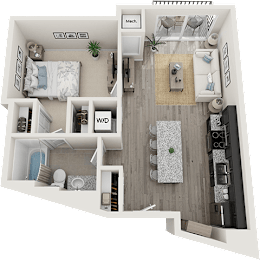 1 bed, 1 bath, 700 sqft, $1,649