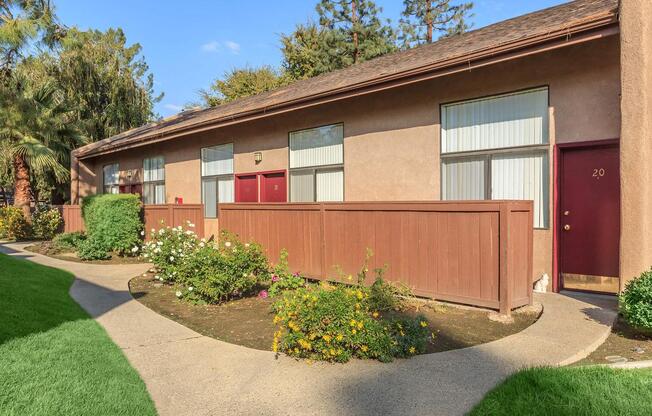 a large lawn in front of a house
