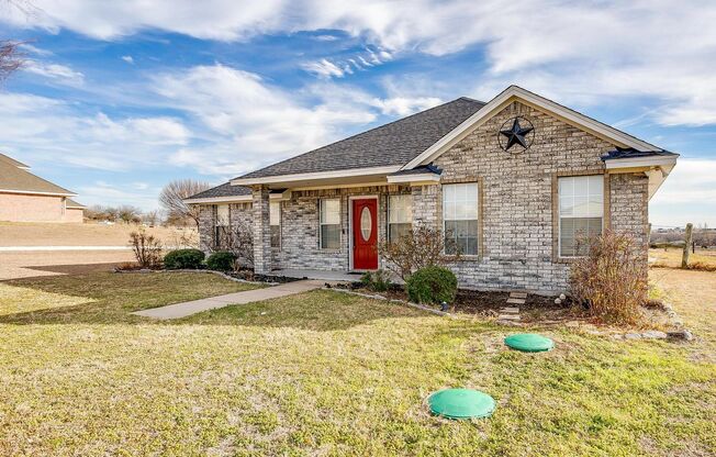 Country Living in this Beautiful Brick 3 Bed- 2 Bath- 3 Car Garage- Small Barn on 2.5 Acres- Aledo ISD- 76087