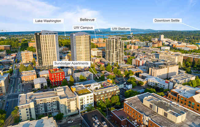 a map of the city of bellevue