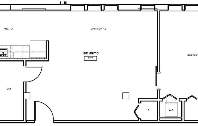 1 bed, 1 bath, 640 sqft, $1,835, Unit #407