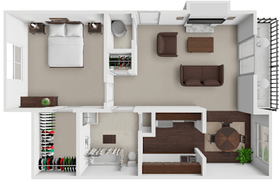 1 bed, 1 bath, 700 sqft, $1,220