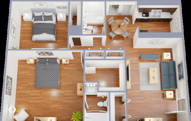 2 beds, 2 baths, 1,048 sqft, $1,325