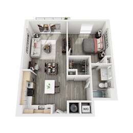 1 bed, 1 bath, 779 sqft, $2,670