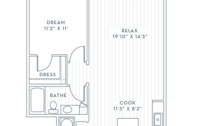 1 bed, 1 bath, 825 sqft, $1,660