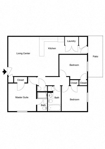 3 beds, 2 baths, $1,320