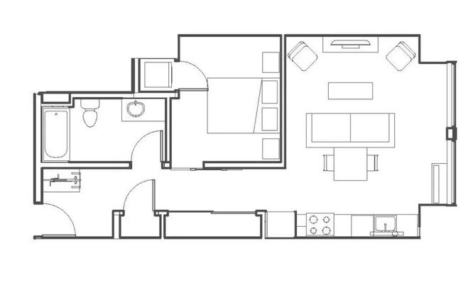 1 bed, 1 bath, 643 sqft, $1,599, Unit 305