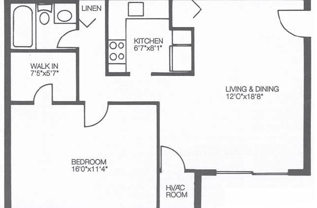 1 bed, 1 bath, 700 sqft, $1,456