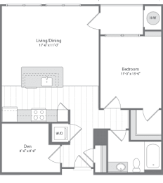 1 bed, 1 bath, 880 sqft, $2,052