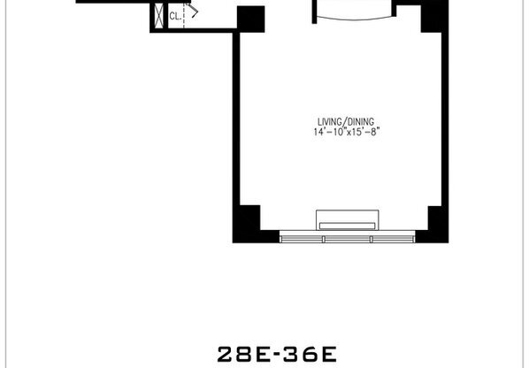 Studio, 1 bath, $3,400, Unit 29E