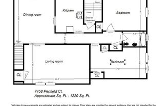 2 beds, 1 bath, 1,220 sqft, $1,499, Unit 7458 Penfield Court