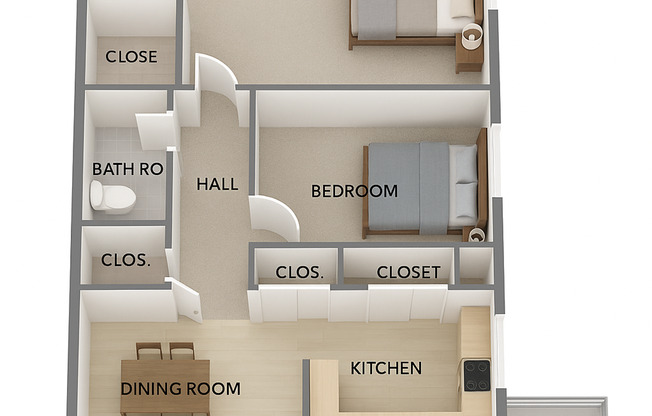 2 beds, 2 baths, 785 sqft, $1,500, Unit 2429-06