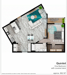 1 bed, 1 bath, 992 sqft, $1,605