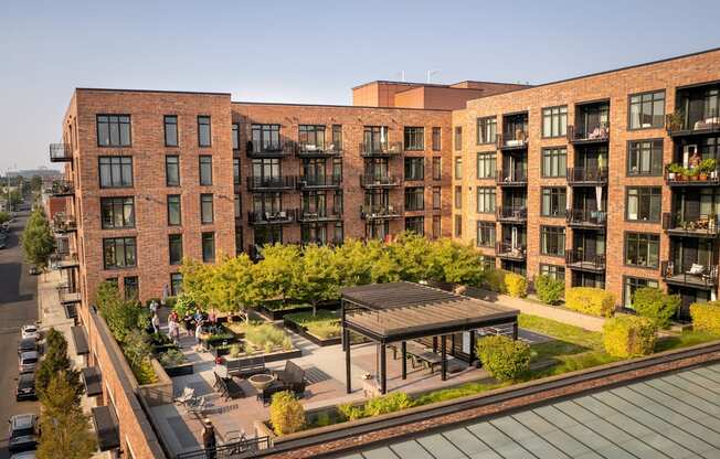 Goat Blocks in Portland, Oregon Exterior and Courtyard with Fire Pit