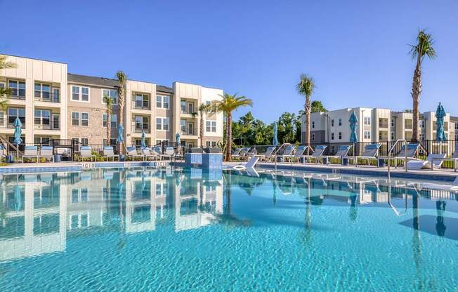 Poolside.