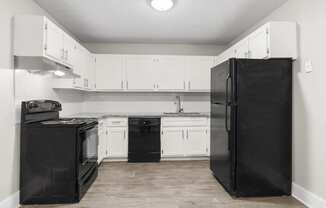 Fully Equipped Kitchens with all Electric Stove & Refrigerator