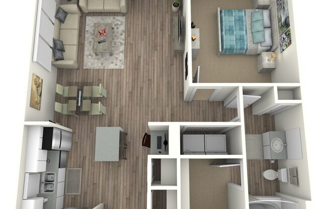 1 bed, 1 bath, 809 sqft, $1,325
